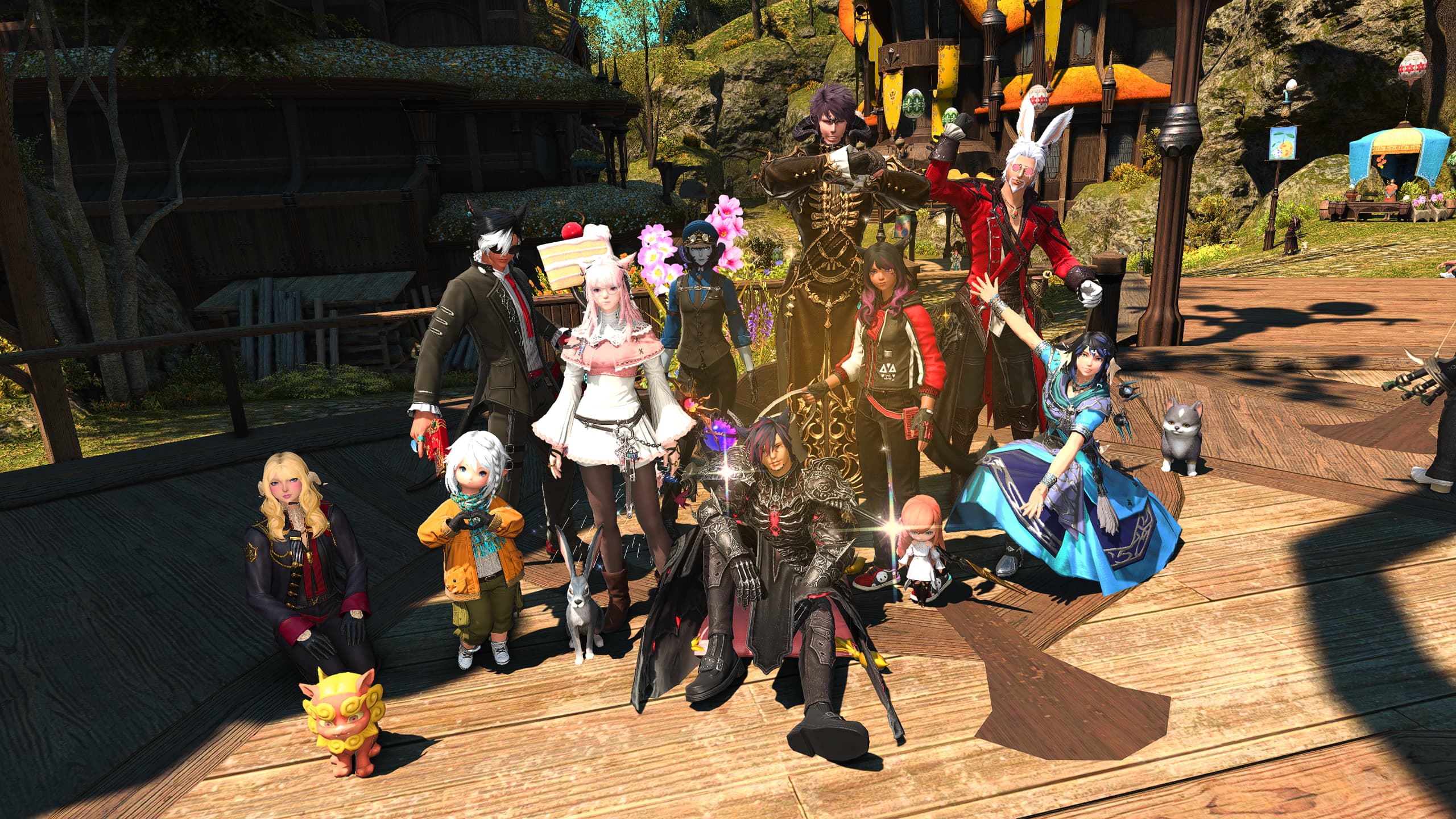 MMO Church gathered for a spring celebration in Final Fantasy XIV