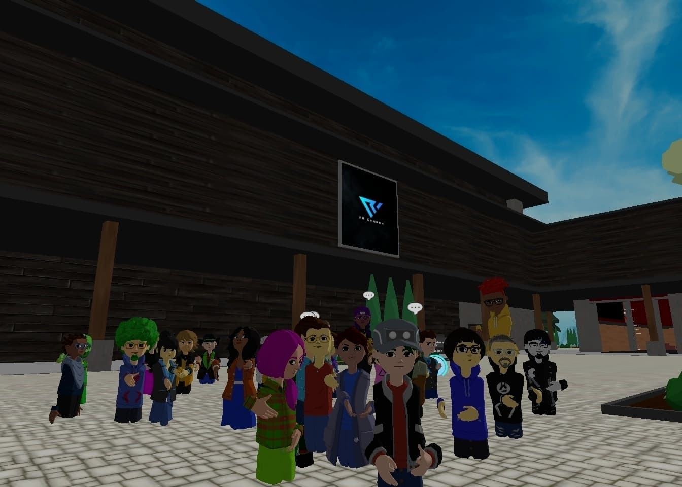 The VR Church community gathered in AltspaceVR