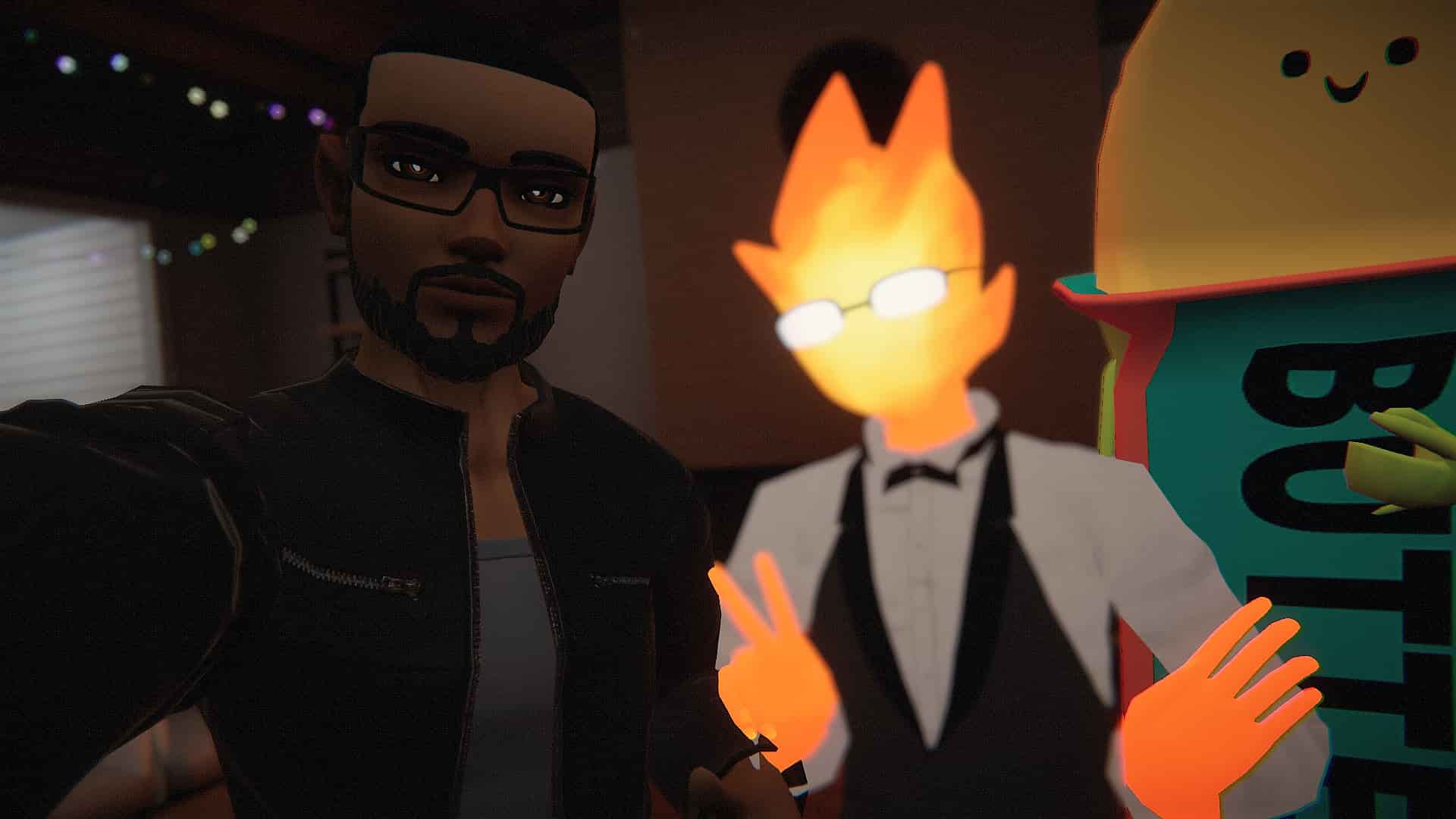 VR Church members hanging out together